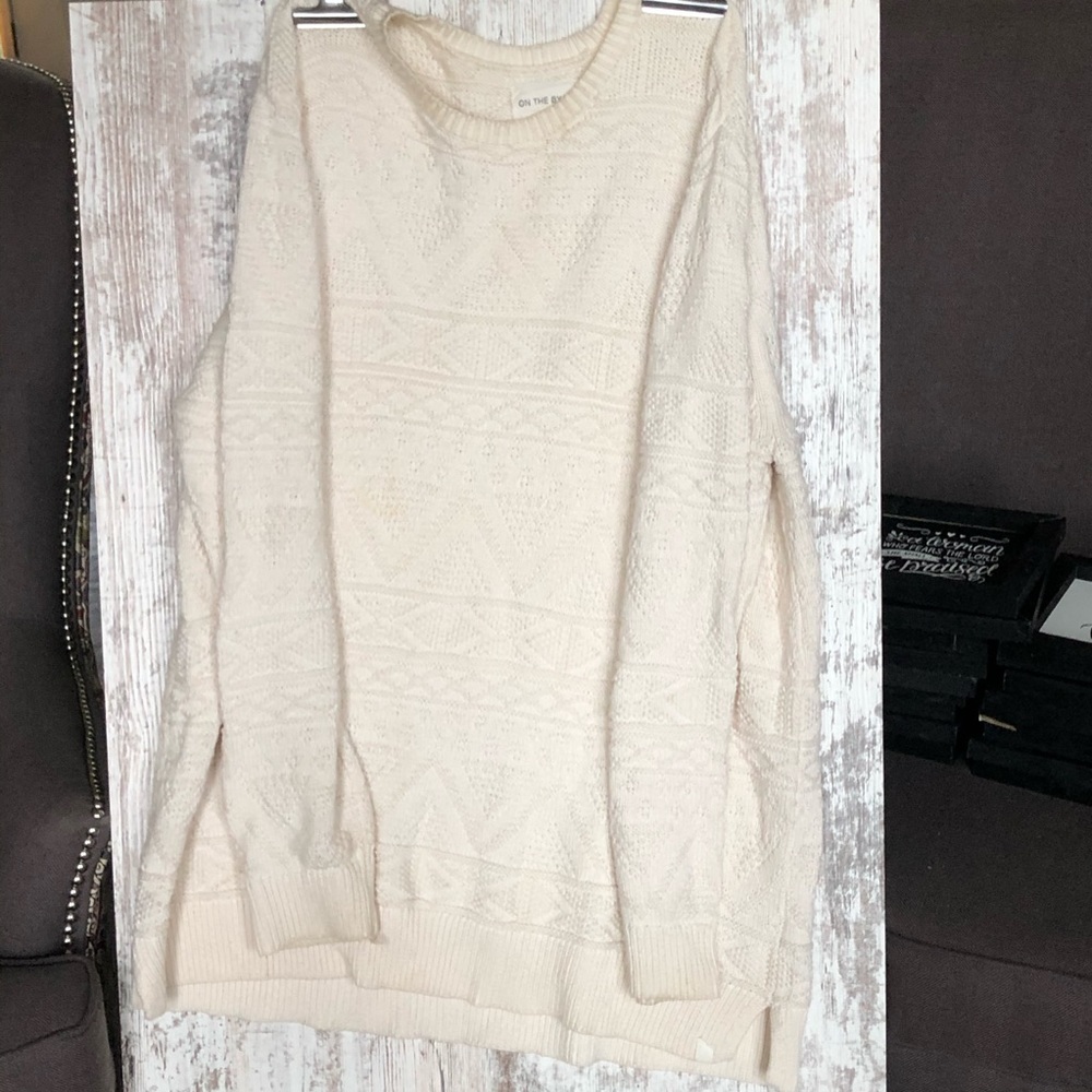 Cream Colorer Oversized Sweater